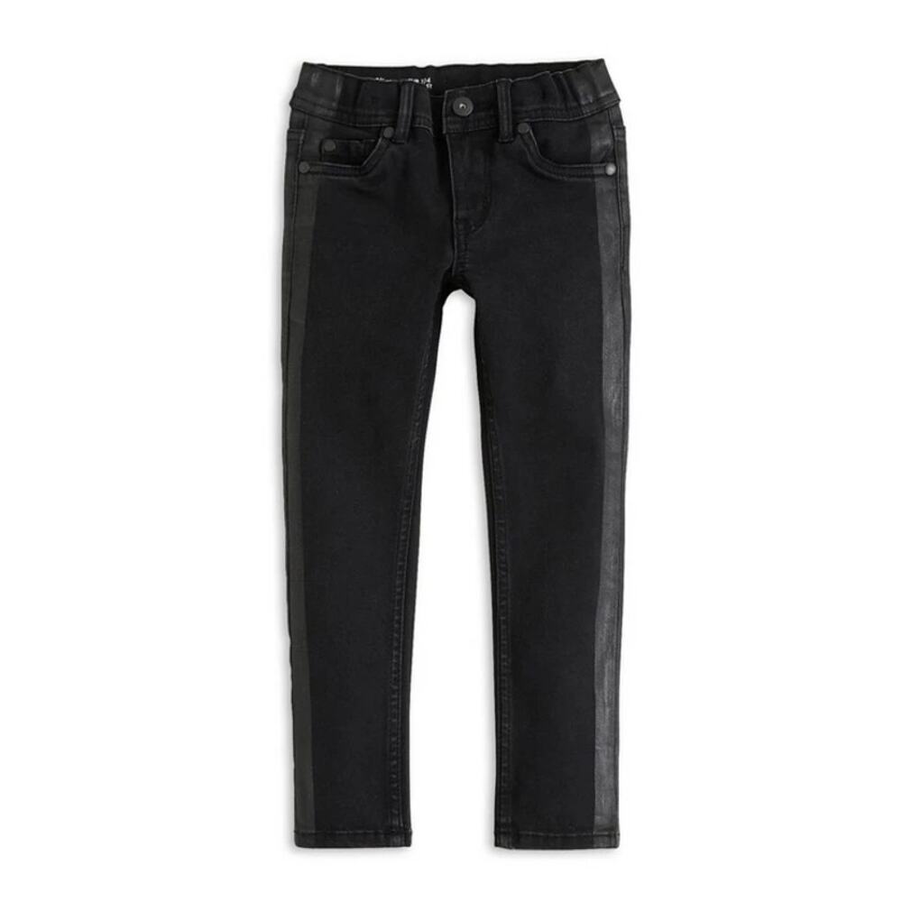 JOES Women's Black Denim Button & Zip Up Low Rise Skinny Jeans Size 28